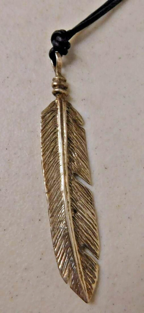 Pendant, Silver, Antique Native American Feather s-l1600-(85)