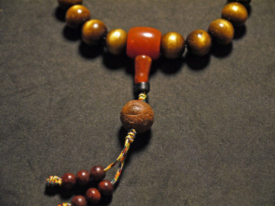 Wrist Mala, Black Golden Coral, Phoenix Eye Bodhi, Icy Red Agate il_fullxfull.1874631588_qn7b