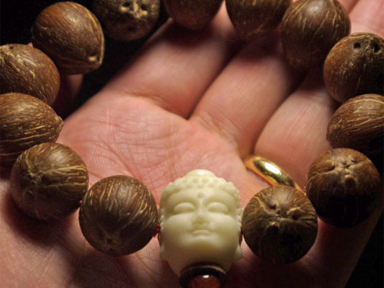Wrist Mala, Coconut Seed 15mm, Bodhi Seed, Bronze il_fullxfull.1830368271_3ovc