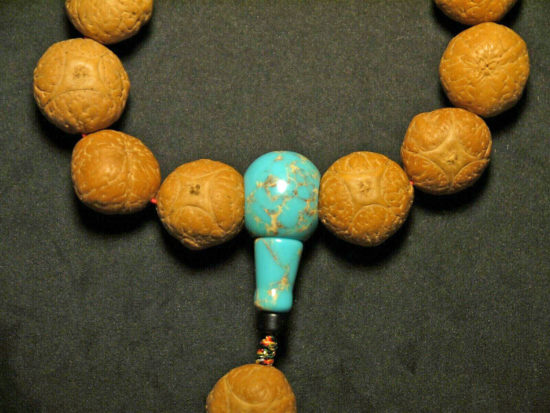 Wrist Mala, X Large Kirin Eye Bodhi Seeds 24T205057