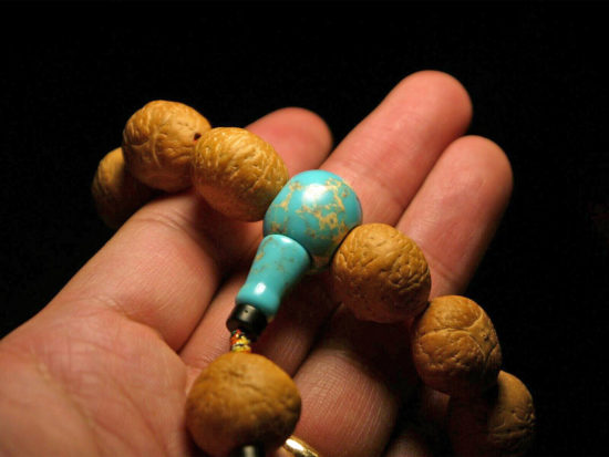 Wrist Mala, X Large Kirin Eye Bodhi Seeds 24T205200