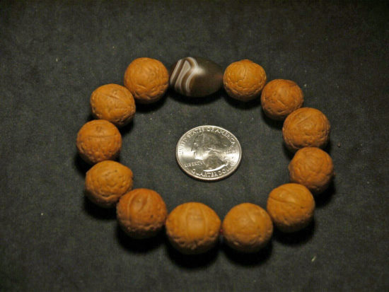 Wrist Mala, X-Large Phoenix Eye Bodhi Seeds, Agate 2019-07-09T214250