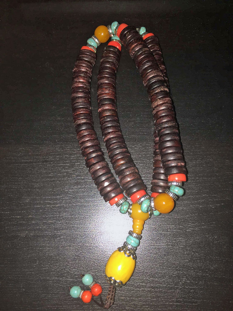 Full Mala, Tibeten Praying Beads, Wood 847803794