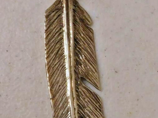 Pendant, Silver, Antique Native American Feather s-l1600-(85)