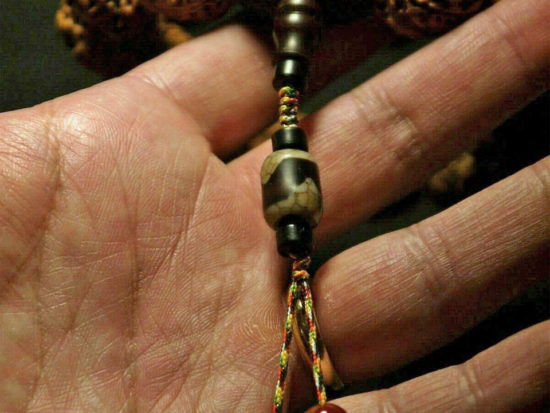 Wrist Mala Rudraksha 23mm DZI bead s 11600 (74)