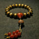 Wrist Mala, Pacific Black Golden Coral Beads, Bodhi, Carnelian 2019-07-09T220737