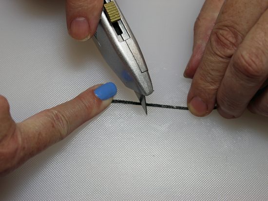 Cutting Kevlar string 1.5mm 380lb. test H