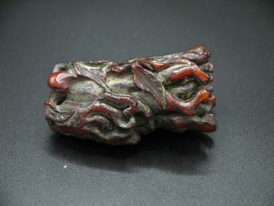 Antique Chinese OX Horn Artifact Buddha Hand 2