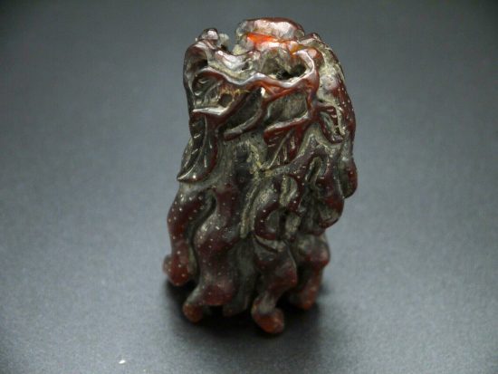 Antique Chinese OX Horn Artifact Buddha Hand 5