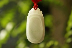 Carved RuYi Pendant on Red Rope 3