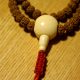 Full Mala Rudraksha 8mm White Guru Bead Sliding Phoenix Knot 6