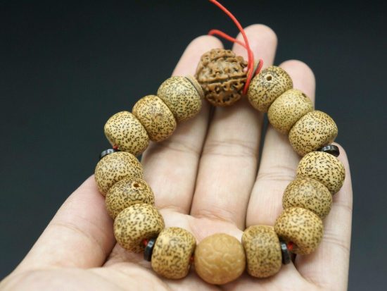 Lotus Seed Bracelet 6 Faced Rudraksha Phoenix Eye Bead 6