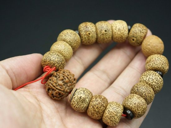 Lotus Seed Bracelet 6 Faced Rudraksha Phoenix Eye Bead 7
