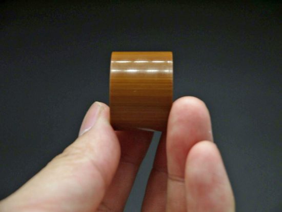 20~23mm Collect China Old Moso Bamboo HandGrinding Fashion Man Thumb Finger Ring 
