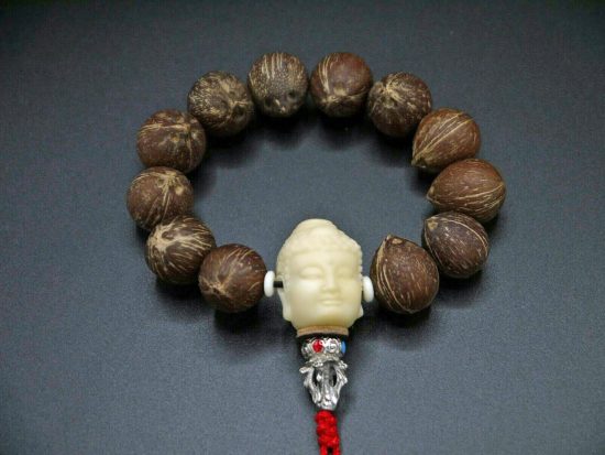 Wrist Mala Golden Mice Bohdhi Coconut Beads 17mm Demon Guru Bead 2