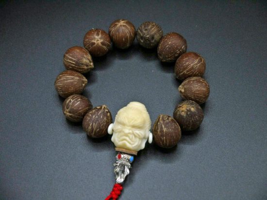 Wrist Mala Golden Mice Bohdhi Coconut Beads 17mm Demon Guru Bead 3