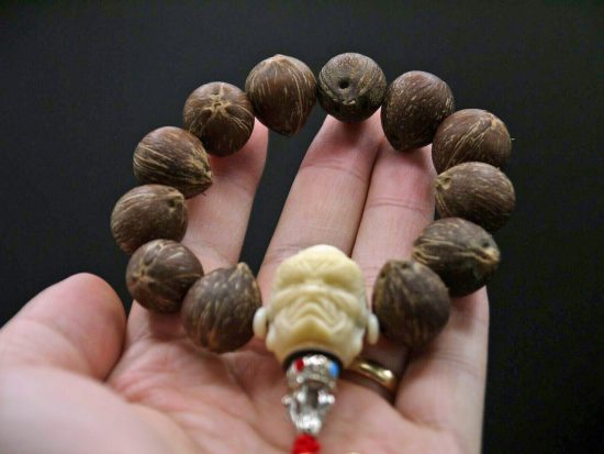 Wrist Mala Golden Mice Bohdhi Coconut Beads 17mm Demon Guru Bead 5