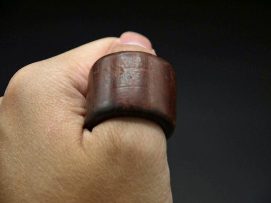 Zitan Wood Thumb Ring 5