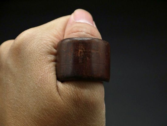 Zitan Wood Thumb Ring 6