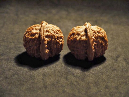 Walnuts Small Matched Pair White Lion 35mm x 31mm 6