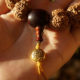 Golden Lotus Nepal Rudraksha bracelet 01