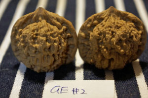 Matched Pair of Chinese Feng Shui Lucky Walnuts 37mm x 35mm 02