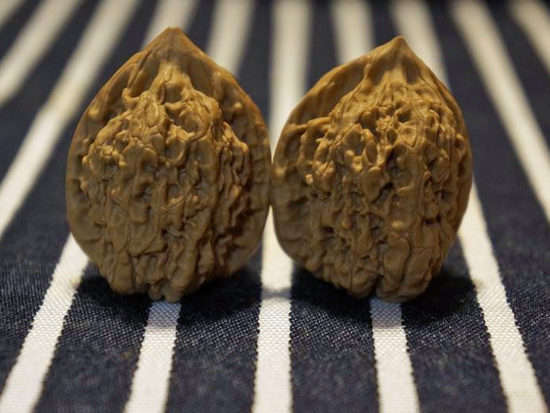 Walnuts, Matched Pair, Chinese Collection (Tall Pointy) 32mm x 41mm 01