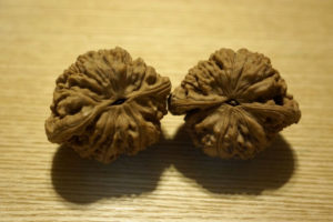 Walnuts, Matched Pair, Scholars Hat 46mm x 39mm 03