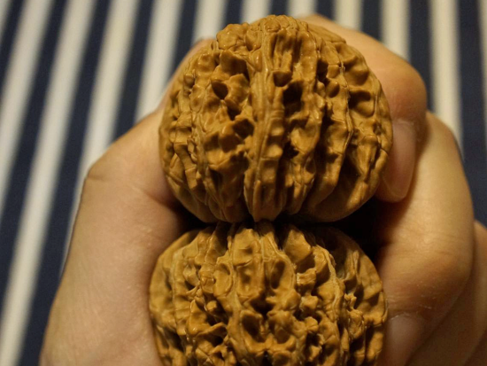 Walnuts, Pair of Matched, X-Large. Chinese Collection 43mm x 40mm 07