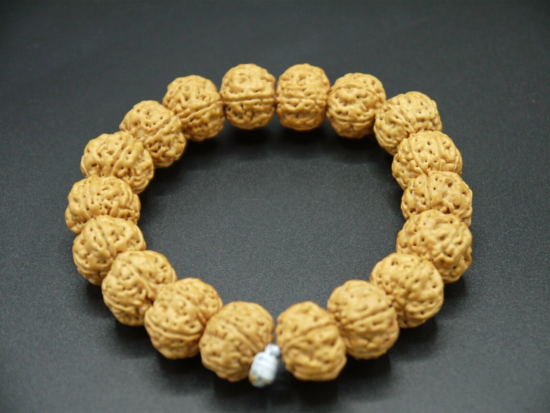 Wrist Mala, The Golden Bracelet 1, 16mm Golden Rudraksha 3