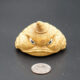Angry Looking Bamboo Root Carved Golden Toad 01