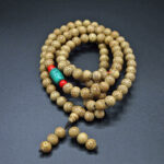 Full Mala, Star Moon Bodhi Aged, Turquoise Beads 08