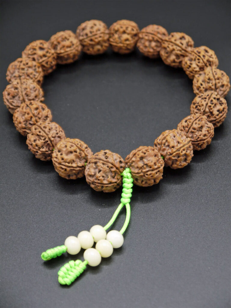 Hand-Held Mala, Quality Nepal 16mm Rudraksha 01