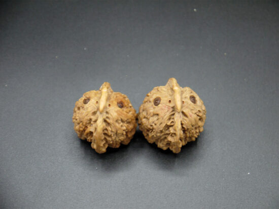 Walnuts, Matched Pair, Bird Carving 04