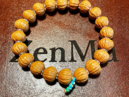 Wrist Mala, Monkey's Head Walnut Beads 01