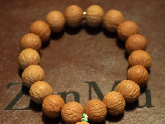 Wrist Mala, Monkey's Head Walnut Beads 18mmx15mm 01