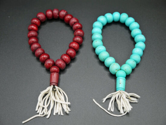 Wrist Mala, Two Stone Prayer Beads Bracelets 01